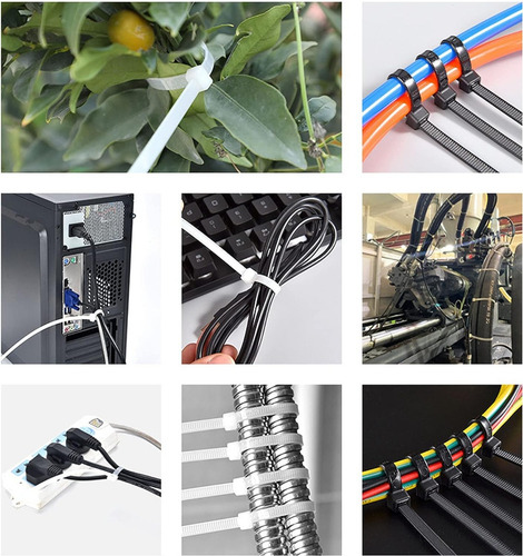 Cinchos Plastico Organizador Cables 10/15/20 Cm 540 Piezas Color Multicolor