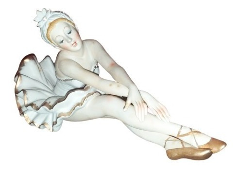 Figura De Porcelana Capodimonte - Bailarina Adornos Sala