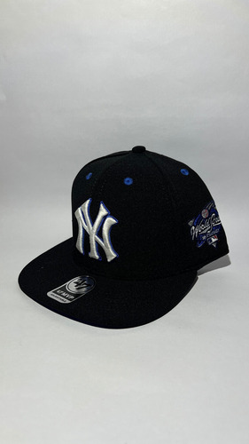 Gorra Ny Yankees 47brand Newera (negra)(cerrada) Negro 7 3/8 Lisa