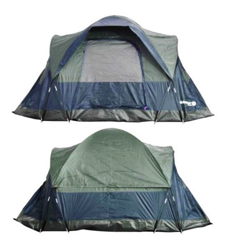 Carpa Escape Outdoor Cadillac P/ 6 Personas C/ Sobretecho Rojo