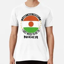 Comprar Remera No Necesito Terapia, Solo Necesito Ir A Níger Algodon