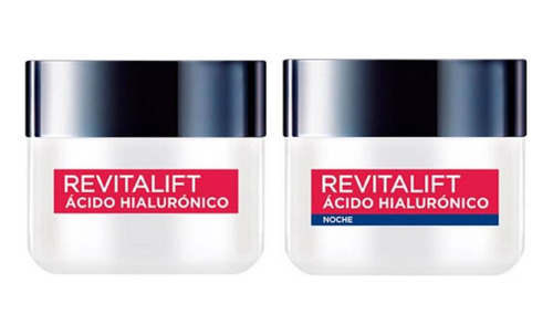 Kit Loreal Revitalift Crema Día + Noche Ácido Hialurónico