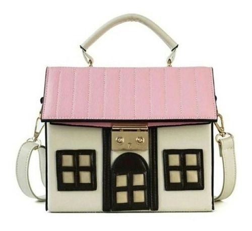 Bolsa Crossbody En Forma De Casita Kawuaii Bandolera