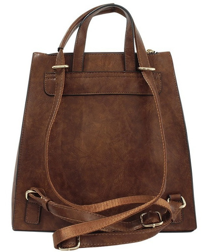 Imagen 2 de 8 de Bolsa Para Dama Elegante Juvenil Mochila Crossbody Hg-0059