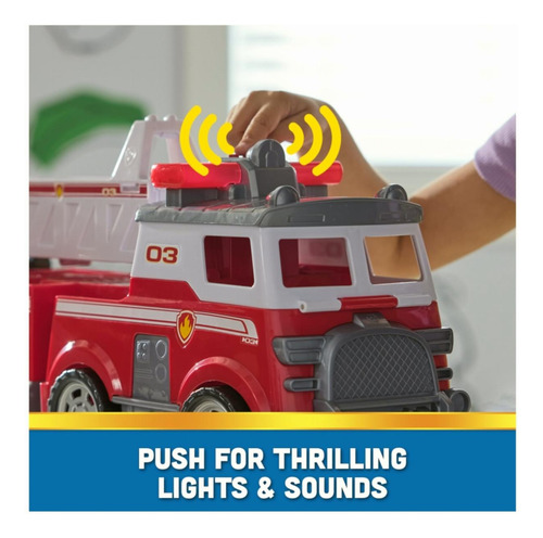 Paw Patrol Camión De Bomberos Ultimate Rescue Con Escalera
