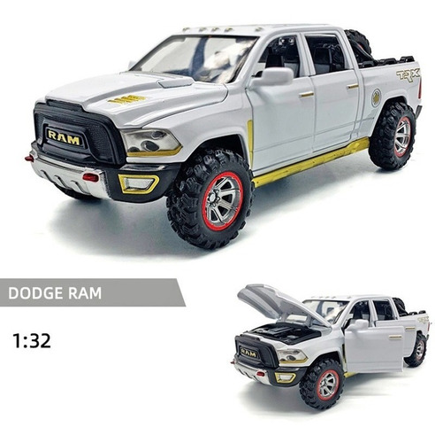 Se Abre La Camioneta Dodge Ram Trx De Hierro En Miniatura Po