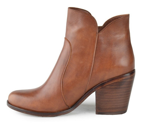 Imagen 4 de 5 de Botas Botitas Botines De Cuero Texanas Graz - Ferraro