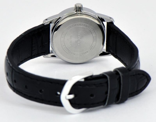 Relógio Casio Masculino Couro Preto Mtp-v001l-1budf Original Nota Fiscal
