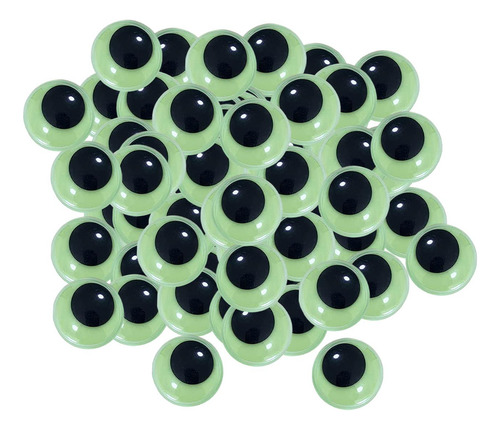 4 Adesivo De Olhos Que Brilha No Escuro, 18mm 50 Unidades