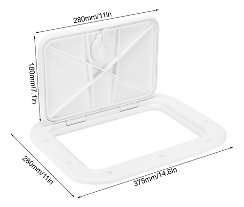 Perfecto Boat Deck Access Hatch, Caja De Almacenamiento