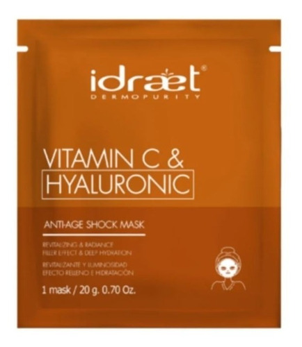 Idraet Anti Age Shock Mask Vitamina C Hialuronico Luminoso