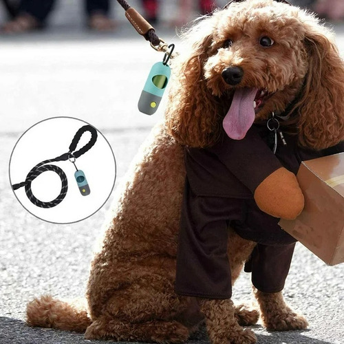 Linterna Led Con Dispensador De Bolsas Para Perros