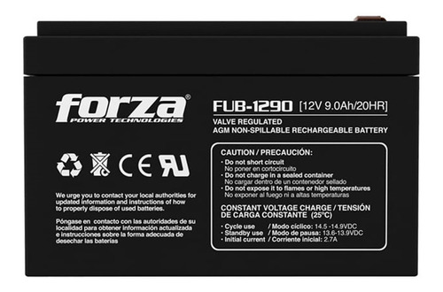 Bateria Forza Para Ups De 12v 9.0ah Fub-1290 Garantia 1 Año