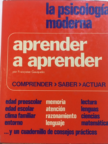 Libro Aprender A Aprender Comprender Saber Actuar