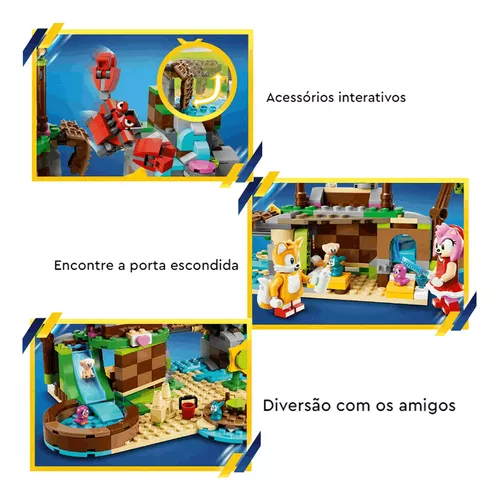 LEGO Sonic - Ilha de Resgate Animal da Amy - 388 peças - Lego