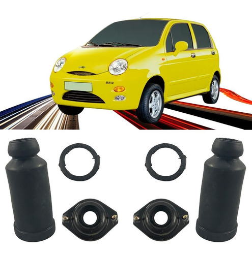 Imagem 1 de 3 de Kit Coxim Batente Amortecedor Dianteiro Chery Qq 2011 A 2017
