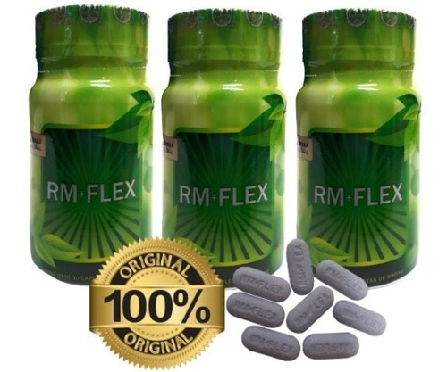 Rm + Flex 30 Capletas Con 850mg (3 Frascos) Envio Full