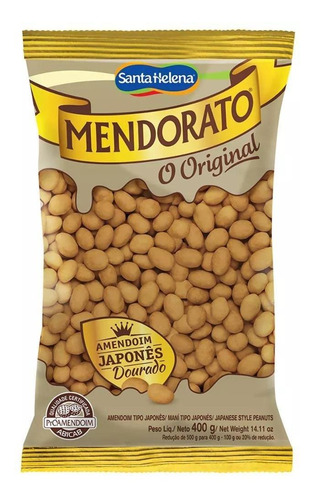 Amendoim Japonês Original Mendorato Pacote 400g