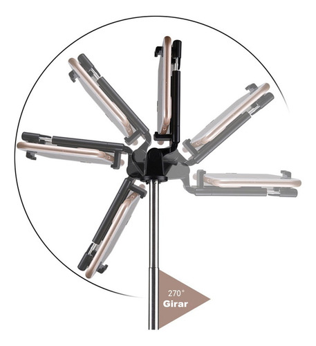 Baston Selfies Bluetooth Tripie Con Control Remoto Bluetooth