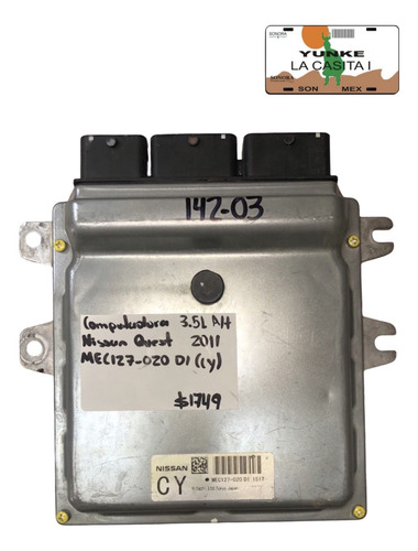 Computadora Nissan Quest 3.5l A/t 2011 Mec127-020 D1 (cy) (Usado)