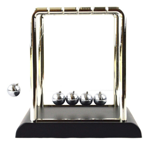 Para 3 Cradle Pendulum Balance Bolas De Acero S Negro