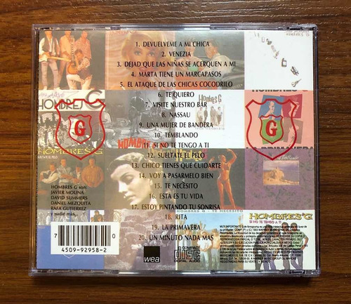 Hombres G - Los Singles 1984-1993 | Cd México 1993 Nuevo!!!