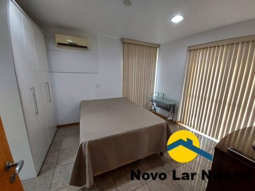 Imagem 11 de 15 de Excelente Loft Com Vista Para O Mar E Vaga De Garagem No Ingá. - 543