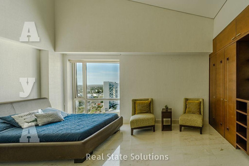 Imagen 19 de 30 de Departamento Penthouse, Venta/renta, Amueblado 5 Recámaras, Doble Altura, Sala Tv, Puerto Cancún