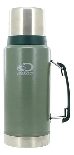 Termo Acero Inoxidable Discovery 1,3 Litros 14712 Color Verde Militar