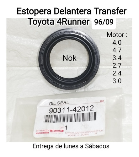 Estopera Delant Transfer Toyota 4runner 96/09 90311-42012