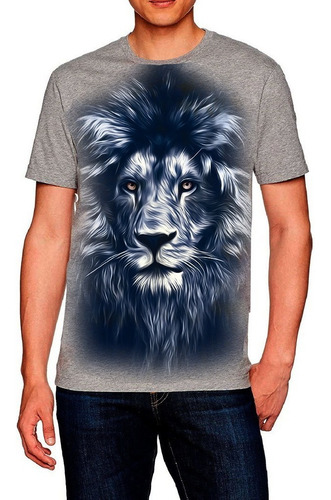 Imagem 1 de 1 de Camiseta Estampada Masculina Leão De Juda 