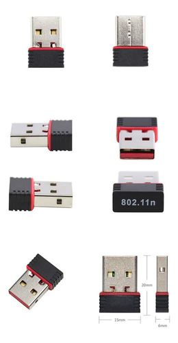 Antena Adaptador Usb Wifi 300 Mdps 802.11 B/g/n