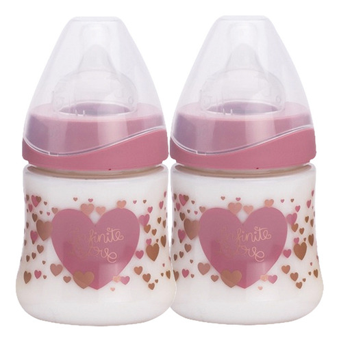 Biberones 150ml/5oz Flujo Variable 2pzas Suavinex Color Rosa Couture