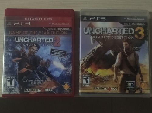 Uncharted 2 Y 3 (ps3) (Usado)