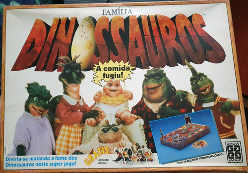 Família Dinossauros - A Comida Fugiu (jogo Tabuleiro Grow)