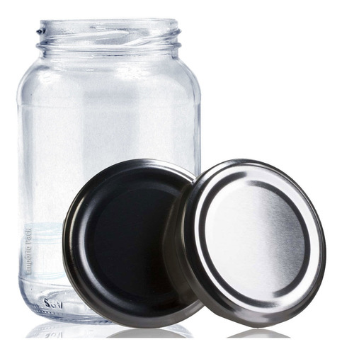 Imagem 2 de 6 de 15 Potes De Vidro Palmito 600ml Com Tampa E Lacre