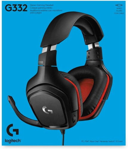 Auriculares Gamer Logitech G Series G332 Black
