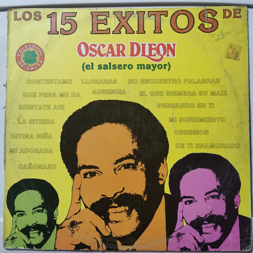 Disco Lp: Oscar D Leon-el Salsero Mayor 15