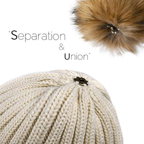Gorro Beanie De Invierno Para Mujer Tejido Color Beige Beige Unitalla Lisa