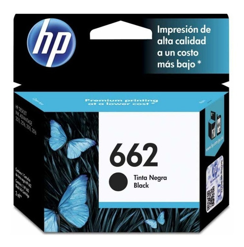 Cartucho Original De Tinta Negra Hp 662 Advantage (bk)