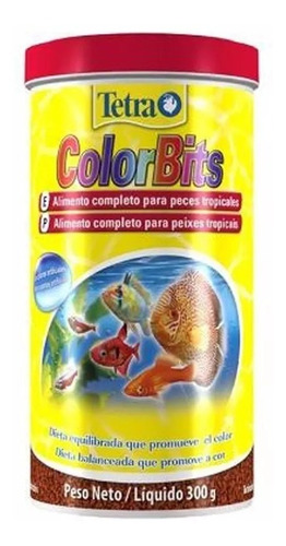 Ração P/ Peixe Tetra Color Bits Granules 300g Discos Discus 