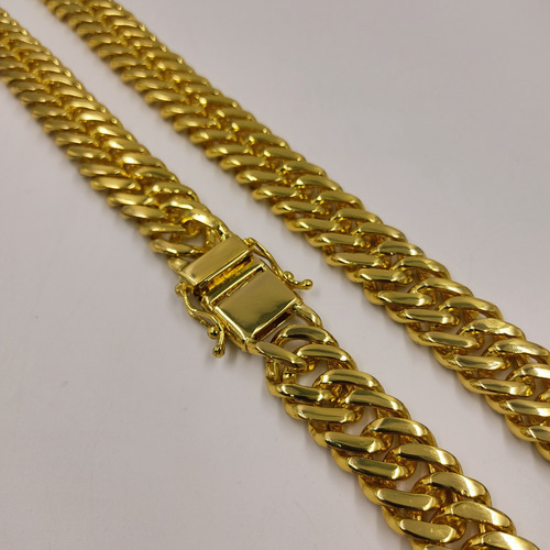 Corrente Cordão 20mm Masculino Grumet Duplo 100% Tugstênio Cor Dourado