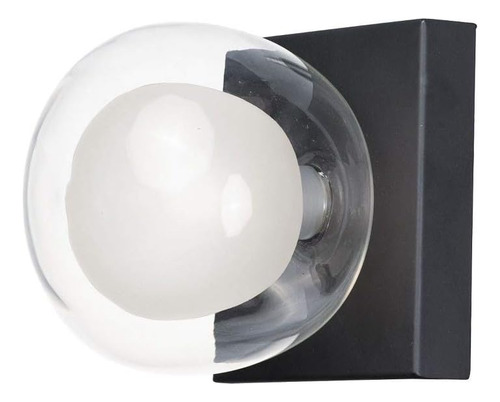 Aplique De Pared Led Con Forma De Globo De Vidrio Transparen