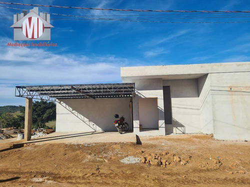 Belíssima Casa De Campo Em Fase De Construção, Com 2 Dormitórios, Piscina, Linda Vista, À Venda, 1000 M² Por R$ 450.000 - Zona Rural - Pinhalzinho/sp - Ch0846
