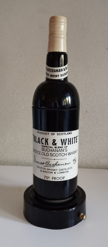 Antigua Y Original Publicidad De Whisky Black & White Music