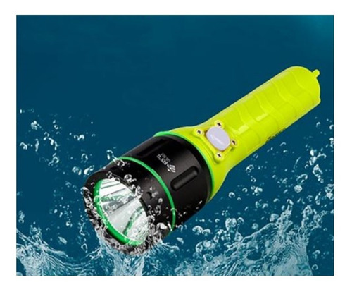 Lanterna De Mergulho Profissional Led T6 Recarregável B-563