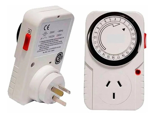 Timer Programable Mecanico Enchufable Vidriera 2hp
