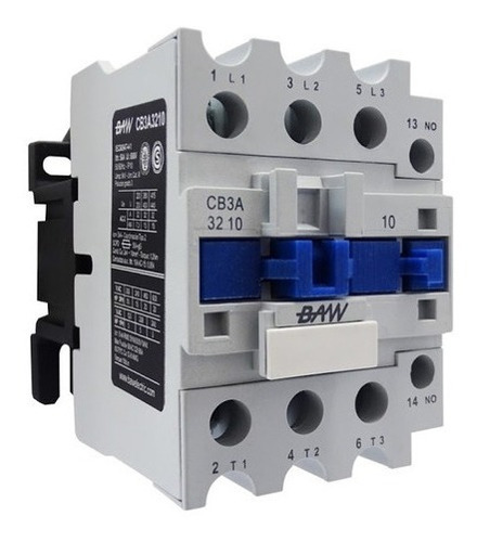 Contactor Tripolar Baw 32a 1na+1nc Din Bobina 220vca 15kw C