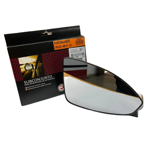 Vidro Lente + Base Do Retrovisor Cruze 2008 A 2017 Direito