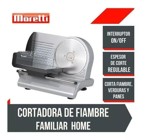 Cortadora De Fiambre Familiar Moretti Home-190 190mm